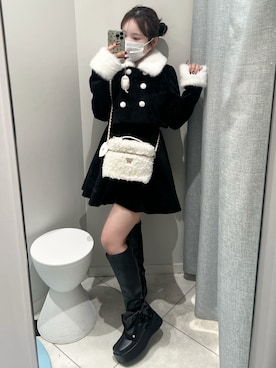 「アイテム（その他小物）」を使った、oliveakanechannさん（レディース・150cm）の冬コーディネート