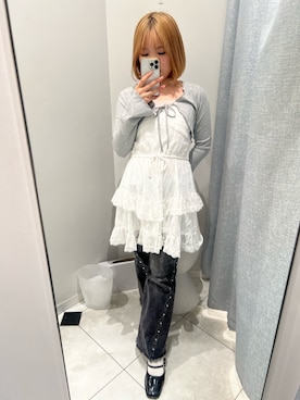 「OLIVE des OLIVE（オリーブデオリーブ）のアイテム」を使った、oliveakanechannさん（レディース・150cm）の夏コーディネート