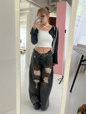 「アイテム（アンサンブル）」を使った、oliveakanechannさん（レディース・150cm）の夏コーディネート