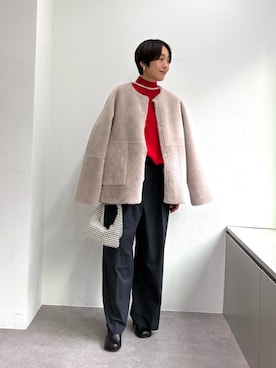 「GALLARDAGALANTE（ガリャルダガランテ）のアイテム（その他パンツ）」を使った、gg_michikoさん（レディース・166cm）の秋コーディネート