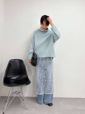 「アイテム（ピアス（両耳用））」を使った、gg_michikoさん（レディース・166cm）の秋コーディネート