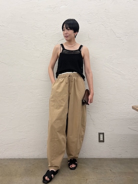 「GALLARDAGALANTE（ガリャルダガランテ）のネックカフ（チョーカー、シルバー系）」を使った、gg_michikoさん（レディース・166cm）の夏コーディネート