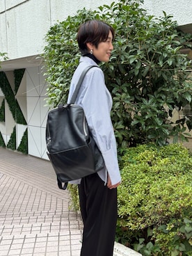「アイテム（バックパック/リュック）」を使った、gg_michikoさん（レディース・166cm）の秋コーディネート