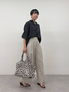 「GALLARDAGALANTE（ガリャルダガランテ）の【2.718】ラウンドチョーカー（ネックレス、シルバー系）」を使った、gg_michikoさん（レディース・166cm）の春コーディネート