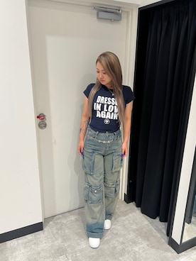 「ANAP（アナップ）のアイテム」を使った、Yukariさん（レディース・156cm）の夏コーディネート