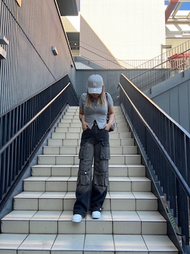 「ANAP（アナップ）のアイテム」を使った、Yukariさん（レディース・156cm）の夏コーディネート