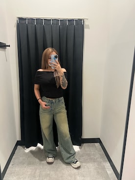「ANAP（アナップ）のアイテム」を使った、Yukariさん（レディース・156cm）の夏コーディネート