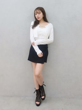 「EATME（イートミー）のアイテム」を使った、MOCAさん（レディース・162cm）の春コーディネート