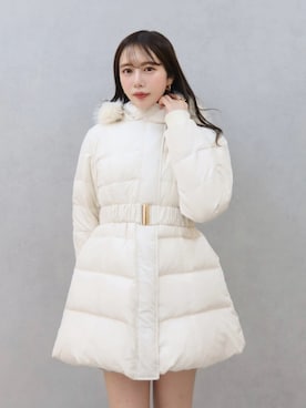 「アイテム（ダウンジャケット/コート）」を使った、MOCAさん（レディース・162cm）の秋コーディネート