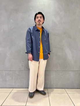 「THOMAS MASON（トーマス メイソン）のアイテム」を使った、kantaさん（メンズ・165cm）の春コーディネート