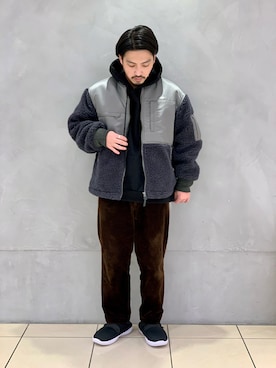 「URBAN RESEARCH（アーバンリサーチ）のアイテム（パーカー）」を使った、kantaさん（メンズ・165cm）の冬コーディネート