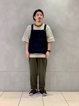 「Scye（サイ）のアイテム（Tシャツ/カットソー）」を使った、kantaさん（メンズ・165cm）の夏コーディネート