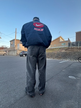 「NIKE（ナイキ）のアイテム（ジャケット/アウター）」を使った、坂本さん（メンズ・177cm）の春コーディネート