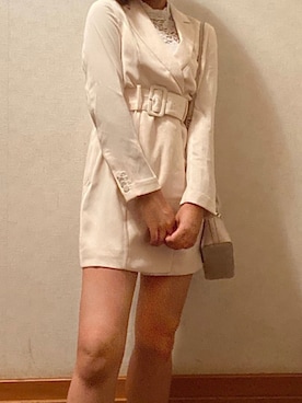 「ミニワンピ」｜sakineさん（レディース・163cm）の夏コーディネート