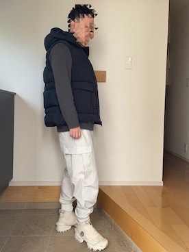 Y-3のダウンベストを使った人気ファッションコーディネート - WEAR