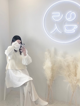 「ing（イング）のアイテム」を使った、たけのこの里さん（レディース・153cm）の春コーディネート