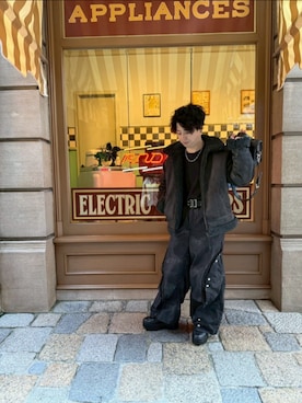 「CLEL（クレイル）のアイテム」を使った、タカヒロさん（メンズ・162cm）の冬コーディネート