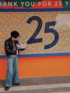 「CLEL（クレイル）のアイテム（ブルゾン）」を使った、タカヒロさん（メンズ・163cm）の春コーディネート