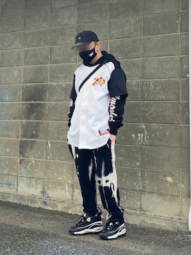 「Mitchell&Ness（ミッチェル&ネス）のアイテム」を使った、reeboker99さん（メンズ・167cm）の春コーディネート