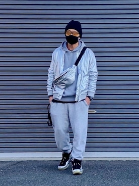 「アイテム（帽子）」を使った、reeboker99さん（メンズ・167cm）の秋コーディネート