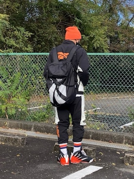 「アイテム（ナイロンジャケット）」を使った、reeboker99さん（メンズ・167cm）の秋コーディネート