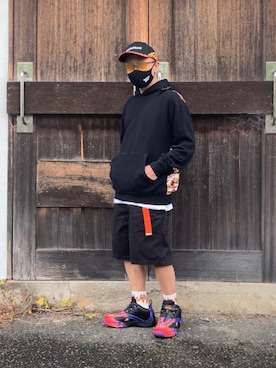 「ハーフパンツ」｜reeboker99さん（メンズ・167cm）の秋コーディネート