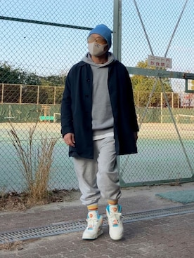 「アイテム（帽子）」を使った、reeboker99さん（メンズ・167cm）の秋コーディネート