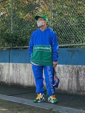 「アイテム（ナイロンジャケット）」を使った、reeboker99さん（メンズ・167cm）の秋コーディネート