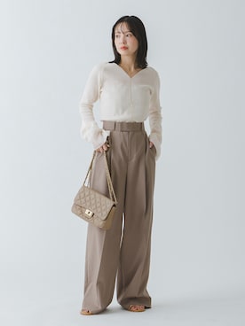 「maison-vincent（メゾンヴァンサン）のアイテム」を使った、minani.aさん（レディース・155cm）の春コーディネート