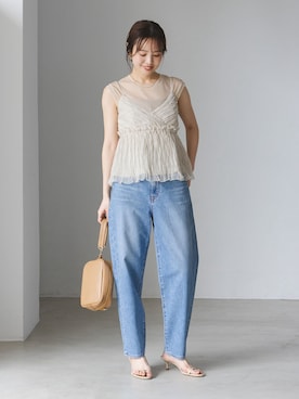 「Ch!iii BAG（チーバック）のアイテム」を使った、minani.aさん（レディース・155cm）の夏コーディネート