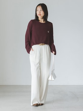 「Noble（ノーブル）のアイテム」を使った、minani.aさん（レディース・155cm）の夏コーディネート