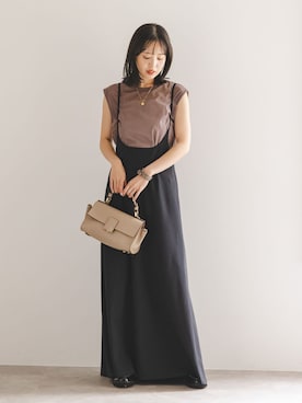 「Noble（ノーブル）のアイテム（トップス）」を使った、minani.aさん（レディース・155cm）の秋コーディネート