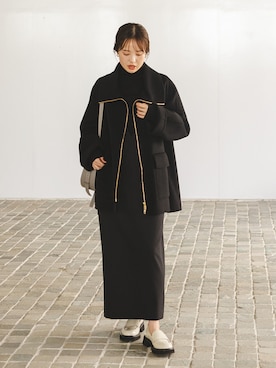 「アイテム（その他アウター）」を使った、minani.aさん（レディース・155cm）の秋コーディネート