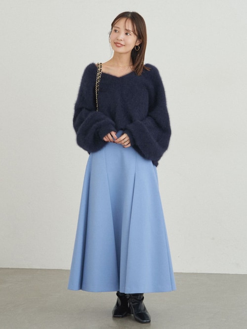 追加》ファーニット2WAYパフスリーブニット（ニット/セーター）｜NOBLE