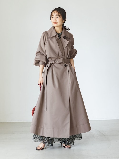 minani.a(NOBLE 本社)｜Nobleのトレンチコートを使ったコーディネート