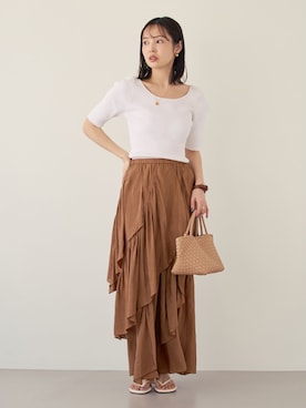 Noble（ノーブル）の「【MIRSTORES】 別注ケーブルVネックプルオーバー