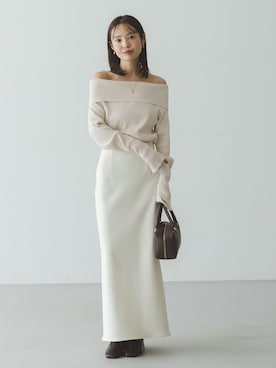 「アイテム（ボストンバッグ）」を使った、minani.aさん（レディース・155cm）の秋コーディネート