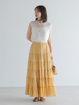 「LE VERNIS（ル・ベルニ）のアイテム」を使った、minani.aさん（レディース・155cm）の春コーディネート