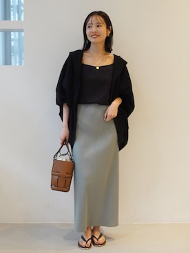 「ORSETTO（オルセット）のアイテム」を使った、minani.aさん（レディース・155cm）の春コーディネート