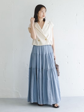 「LE VERNIS（ル・ベルニ）のアイテム」を使った、minani.aさん（レディース・155cm）の春コーディネート