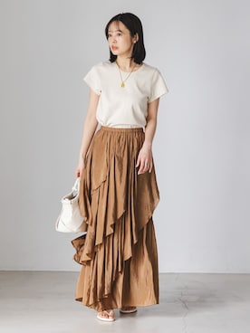 「LE TALON（ルタロン）のアイテム」を使った、minani.aさん（レディース・155cm）の春コーディネート