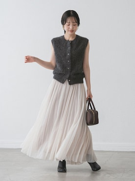 「Noble（ノーブル）のアイテム（トップス）」を使った、minani.aさん（レディース・155cm）の秋コーディネート