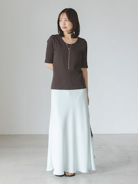 「LE VERNIS（ル・ベルニ）のアイテム」を使った、minani.aさん（レディース・155cm）の夏コーディネート