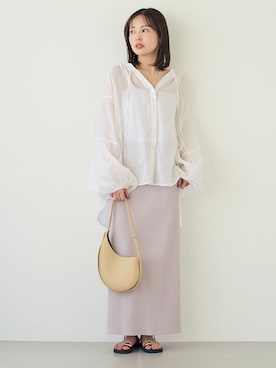 「LE VERNIS（ル・ベルニ）のアイテム」を使った、minani.aさん（レディース・155cm）の春コーディネート