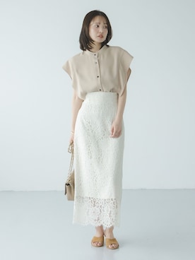 「Noble（ノーブル）のアイテム」を使った、minani.aさん（レディース・155cm）の春コーディネート