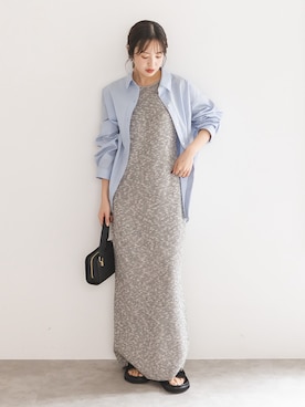 「Noble（ノーブル）のアイテム（ショルダーバッグ）」を使った、minani.aさん（レディース・155cm）の春コーディネート
