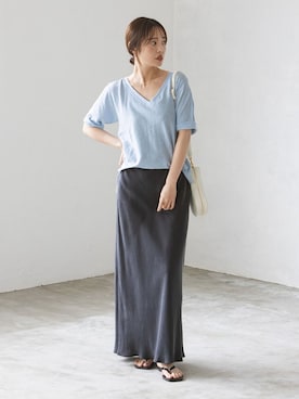 「Ch!iii BAG（チーバック）のアイテム」を使った、minani.aさん（レディース・155cm）の春コーディネート