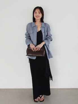 「Noble（ノーブル）のアイテム（その他アウター）」を使った、minani.aさん（レディース・155cm）の春コーディネート