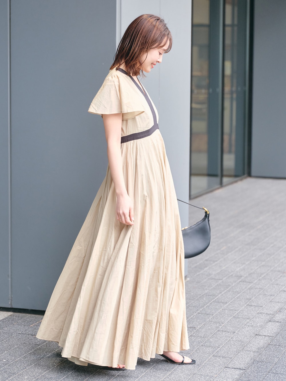 MARIHA(マリハ) ワンピース レディース - ベージュ ベアトップワンピ