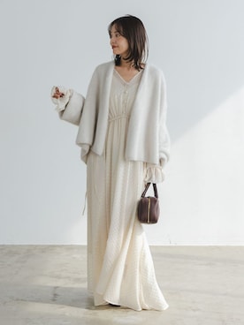 「Noble（ノーブル）のアイテム（トップス）」を使った、minani.aさん（レディース・155cm）の秋コーディネート